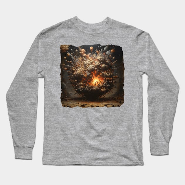 Explosion Long Sleeve T-Shirt by JacCal Brothers